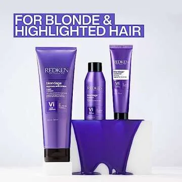 Redken Color Extend Blondage Color Depositing Purple Conditioner | Hair Toner For Blonde Hair | Neutralizes Brass & Moisturizes Hair | With Pure Violet Pigments