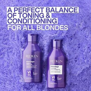 Redken Color Extend Blondage Color Depositing Purple Conditioner | Hair Toner For Blonde Hair | Neutralizes Brass & Moisturizes Hair | With Pure Violet Pigments