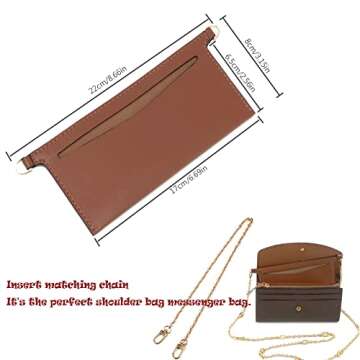 Lckaey purse insert Bag accessories kit- for Wallet Sarah bag, handbag inner bag organizer, 3015- br...