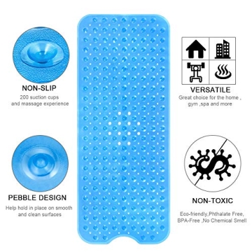 YINENN Bath Mat Non-Slip, Extra Large, Machine Washable