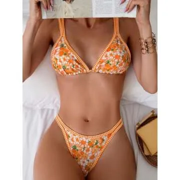 Stylish Floral Bikini Set for Women - Trendy Swimwear