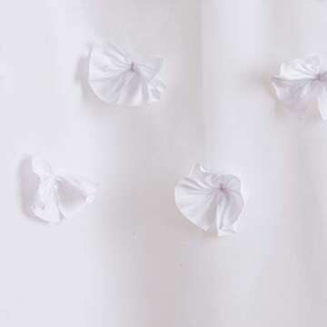 Lush Decor Lucia Shower Curtain, 72" x 72", White