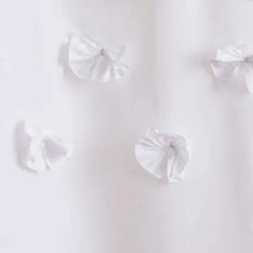 Lush Decor Lucia Shower Curtain, 72" x 72", White