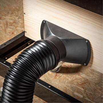 POWERTEC 70207 Dust Collection Hose Kit for Woodworking