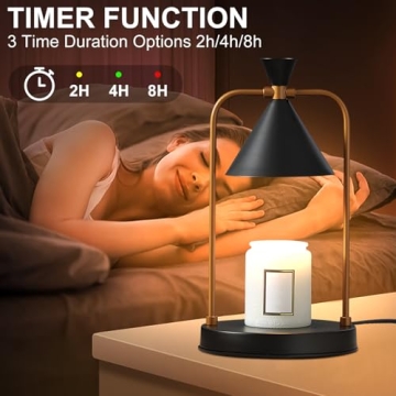 Dimmable Candle Warmer Lamp with Timer Safe Home Decor