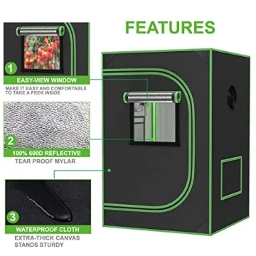 JupiterForce Grow Tent Indoor Gardening Kit - Reflective & Durable