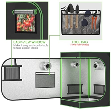 JupiterForce Grow Tent Indoor Gardening Kit - Reflective & Durable