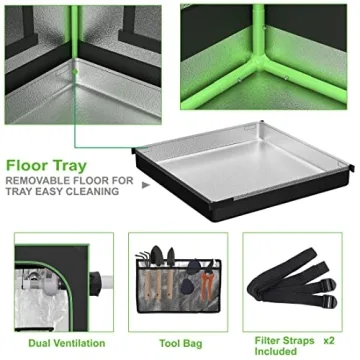 JupiterForce Grow Tent Indoor Gardening Kit - Reflective & Durable