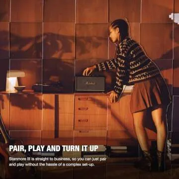 Marshall Stanmore III Bluetooth Wireless Speaker,Black