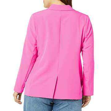 The Drop Women's Blake Long Blazer in Rose Pink