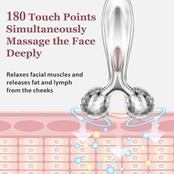 leiwo Stainless Steel Gua Sha and Face Roller Set, Facial Tool for Face Sculpting, Metal Skin Care, Massager for Women