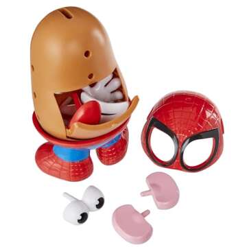 Mr. Potato Head Marvel Spider-Spud, Spider-Man Toys for 3 Year Old Boys and Girls and Up, Kids Toys, Includes 10 Parts and Pieces (Amazon Exclusive)