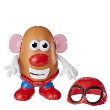 Mr. Potato Head Marvel Spider-Spud, Spider-Man Toys for 3 Year Old Boys and Girls and Up, Kids Toys, Includes 10 Parts and Pieces (Amazon Exclusive)