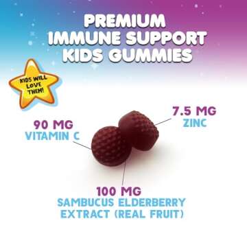 Children's Immunity Support Gummies with Elderberry & Zinc