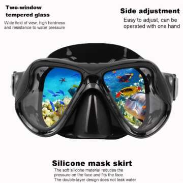 DIPUKI Snorkeling Gear for Adults - Snorkel Mask Set for Unforgettable Adventures