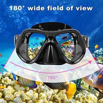 DIPUKI Snorkeling Gear for Adults Comfortable Dive Set