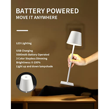 KDG Cordless Table Lamp Set - Stylish Portable Lighting