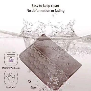 MICROCOSMOS Summer Cooling Mat & Sleeping Pad- Water Absorption Top, Materials Safe, Easy Carry, EZ Clean. Keep Cooling for Pets, Kids and Adults.(Brown, 59" x 40")