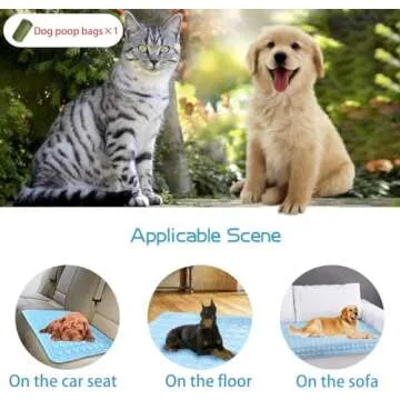 MICROCOSMOS Summer Cooling Mat & Sleeping Pad- Water Absorption Top, Materials Safe, Easy Carry, EZ Clean. Keep Cooling for Pets, Kids and Adults.(Brown, 59" x 40")