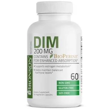 Bronson DIM 200 MG Hormone Balance Supplement with BioPerine