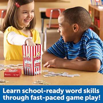 Learning Resources Pop For Sight Words Game,Vocabulary/Literacy Game, 92 Cards, Ages 5+