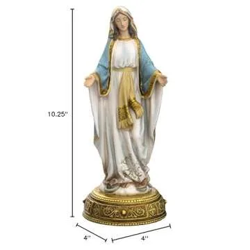 Joseph's Studio by Roman, 10.25" H Our Lady of Grace Figure, Heavenly Protectors, Renaissance Collection, Religious Home Decor, Devout Gift,