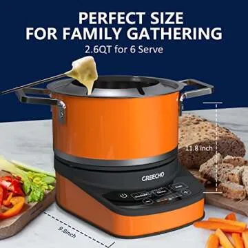 GREECHO Electric Fondue Pot for Fun Gatherings and Memories