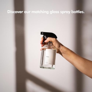 KIVY Elegant Glass Soap Dispenser Set with Labels