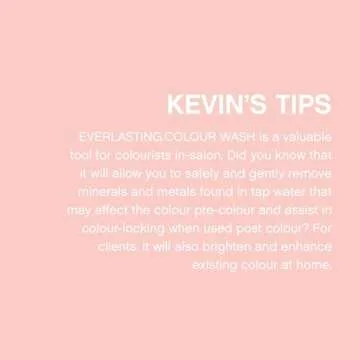 KEVIN.MURPHY EVERLASTING.COLOUR WASH - Hair Colour Shampoo - Colour Protect Hair Care - pH Balanced Shampoo - Sulphate Free - 250 mL / 8.4 fl oz