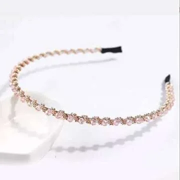 KIMUWHI Bling Rhinestone Headbands - 5pcs Set for Women