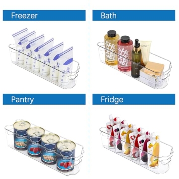 HOOJO Refrigerator Organizer Bins for Kitchen Organization & Storage