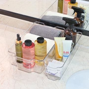 HOOJO Refrigerator Organizer Bins for Kitchen Organization & Storage