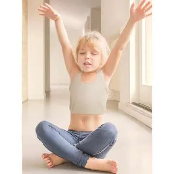 Geyoga 6 Pieces Girls Dance Tank Top Racerback Crop Top Sleeveless Dance Outfit for Ballet Hip hop Athletic wear(7-8 Year,Stylish Color)