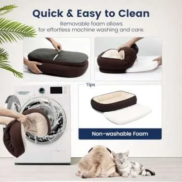 Miguel Orthopedic Dog Beds Large Sized Dog, Memory Foam Pet Bed Washable Removable Cover, Calming Puppy Bed with Sides, Dog Couch Comfort Sofa, Egg Foam Support, Non-Slip Bottom, Brown 36 inches