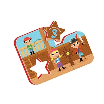 Peaceable Kingdom Playful Pirates Bath Puzzles for Toddlers