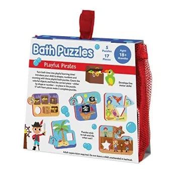 Peaceable Kingdom Playful Pirates Bath Puzzles for Toddlers