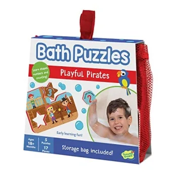 Peaceable Kingdom Playful Pirates Bath Puzzles for Toddlers