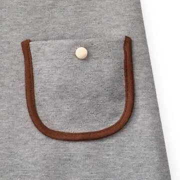 Hope & Henry Girls' Long Sleeve Quilted Ponte Riding Dress Gray Heather