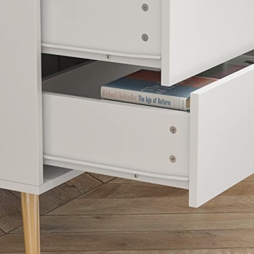 Homsee Modern Dresser Storage Chest with 5 Drawers