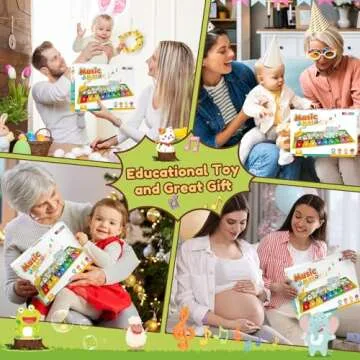 WEARXI Musical Play Mat for Toddlers Age 1-3 Interactive Fun