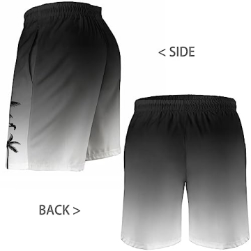 Quick-Dry Hawaiian Swim Trunks for Men