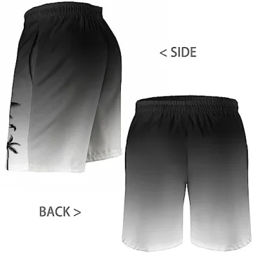 Quick-Dry Hawaiian Swim Trunks for Men