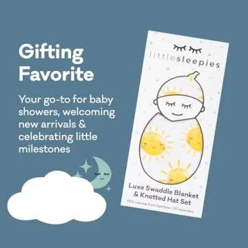 Soft Little Sleepies Newborn Swaddle + Hat Set