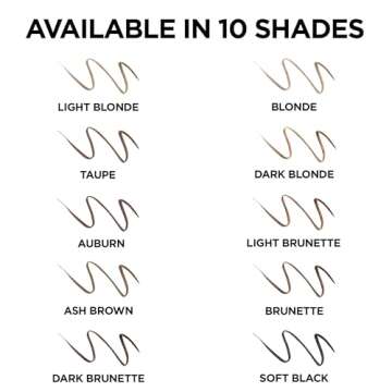 L'Oreal Paris Makeup Brow Stylist Definer Waterproof Eyebrow Pencil, Ultra-Fine Mechanical Pencil, Draws Tiny Brow Hairs and Fills in Sparse Areas and Gaps, Brunette, 0.003 Ounce (Pack of 2)