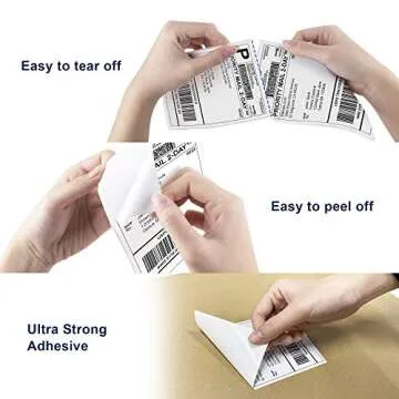 POLONO 4" x 6" Thermal Shipping Labels Pack of 1000