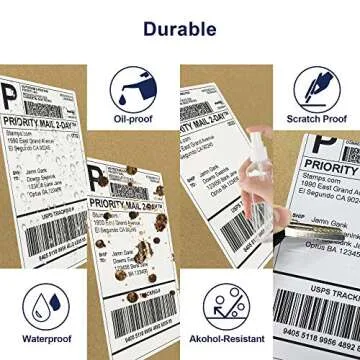 POLONO 4" x 6" Thermal Shipping Labels Pack of 1000