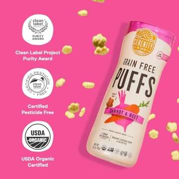 Nutritious Grain Free Puffs for Babies & Toddlers