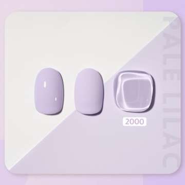GAOY Pastel Purple Gel Nail Polish - Long Lasting 16ml Soak Off UV Cure
