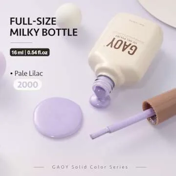 GAOY Pastel Purple Gel Nail Polish for Stunning Manicures