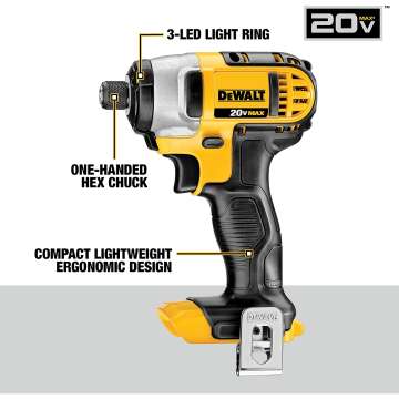 DEWALT 20V MAX Cordless Drill Combo Kit - 5 Essential Tools